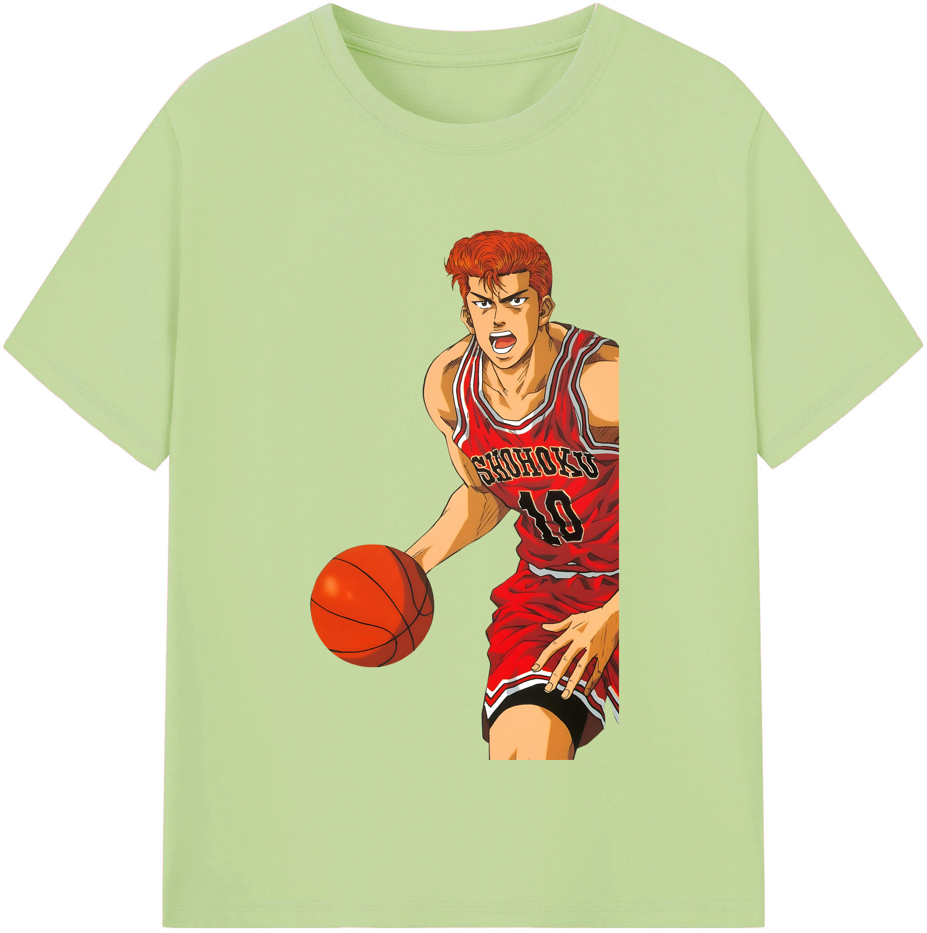 SLAM DUNK／スラムダンク 綿100％半袖Tシャツ（フロントプリント）
